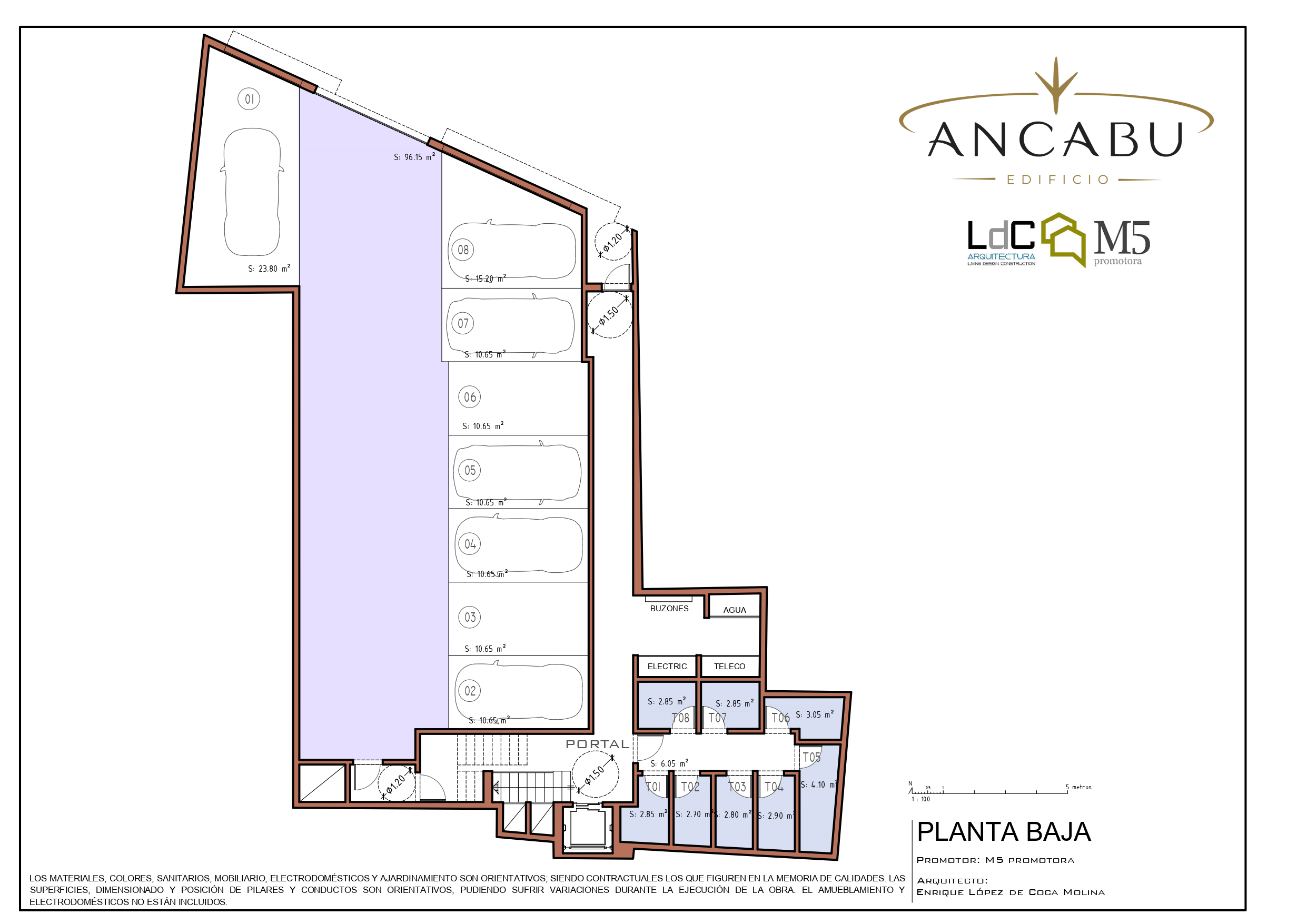 Planta parking Edificio Ancabu